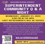 Superintendent Community Q & A Night